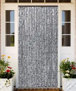 vidaXL Insect Curtain Brown and Beige 90×220 cm Chenille