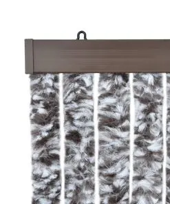 vidaXL Insect Curtain Brown and Beige 100×220 cm Chenille