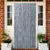 vidaXL Insect Curtain White and Grey 90×220 cm Chenille
