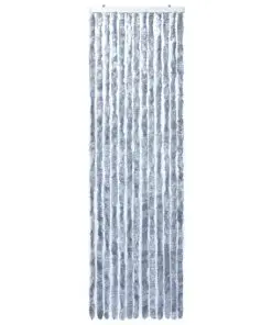vidaXL Insect Curtain Silver 56×185 cm Chenille