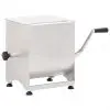 vidaXL Meat Mixer with Gear Box 44 L Silver Stainless Steel
