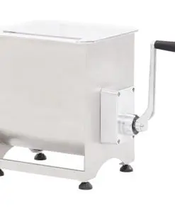 vidaXL Meat Mixer with Gear Box 44 L Silver Stainless Steel