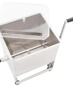 vidaXL Meat Mixer with Gear Box 44 L Silver Stainless Steel
