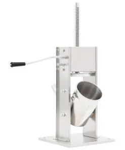 vidaXL Manual Sausage Stuffer Silver 3 L Stainless Steel