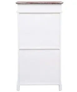 vidaXL Shoe Cabinet Brown 50x28x98 cm Paulownia Wood