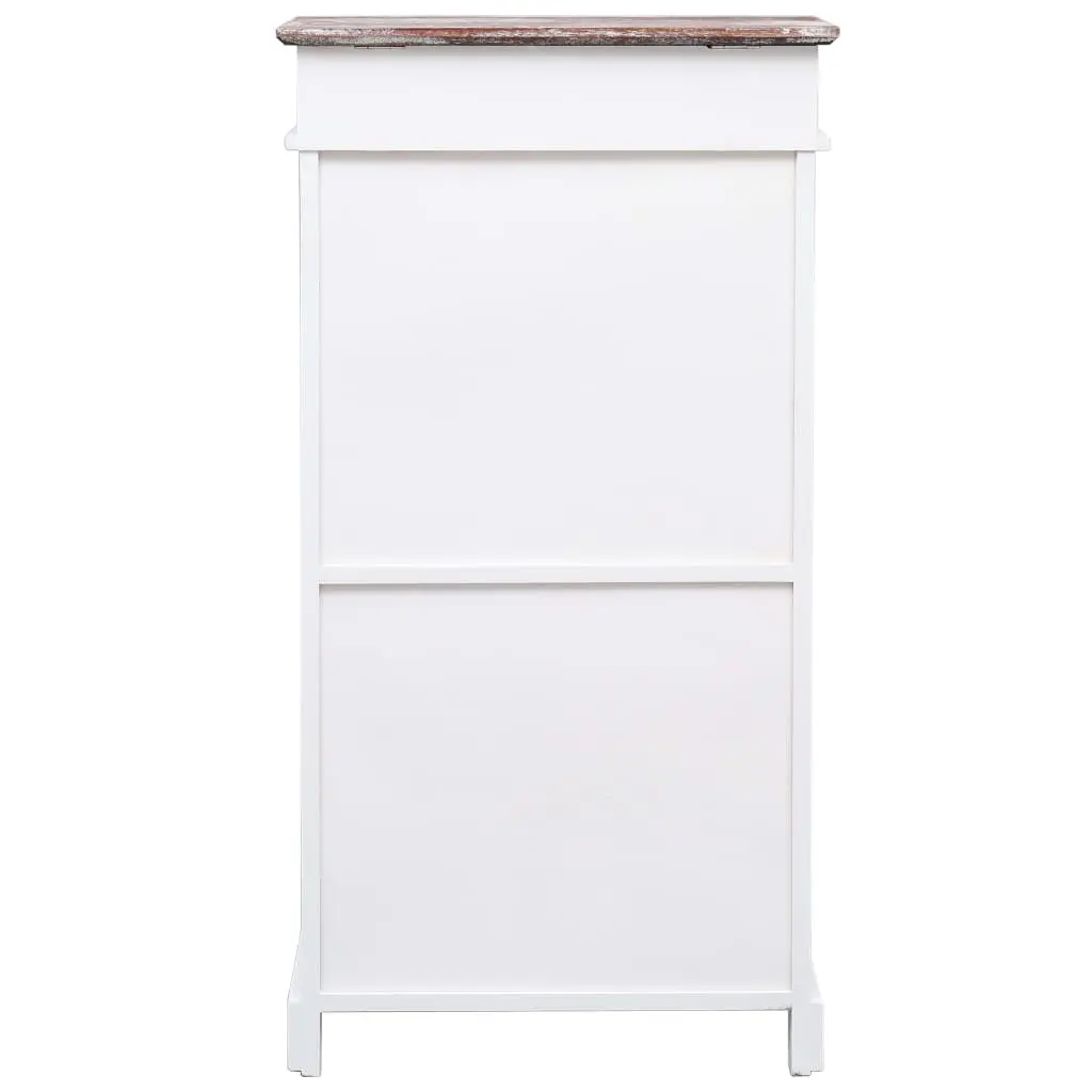 vidaXL Shoe Cabinet Brown 50x28x98 cm Paulownia Wood