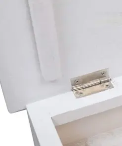 vidaXL Shoe Cabinet White 50x28x98 cm Paulownia Wood