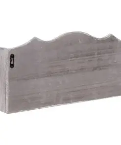 vidaXL Wall Mounted Coat Rack Grey 50x10x23 cm Wood