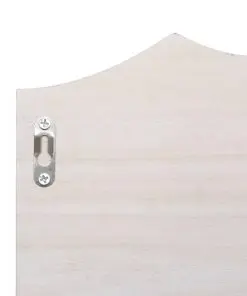 vidaXL Wall Mounted Coat Rack White 50x10x23 cm Wood
