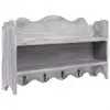 vidaXL Wall Mounted Coat Rack Grey 50x10x30 cm Wood