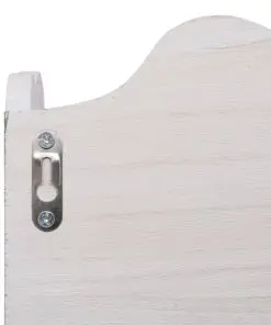 vidaXL Wall Mounted Coat Rack White 50x10x30 cm Wood