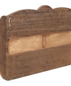 vidaXL Wall Mounted Coat Rack Brown 50x10x34 cm Wood