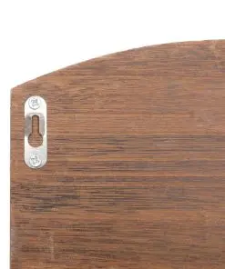 vidaXL Wall Mounted Coat Rack Brown 50x10x34 cm Wood