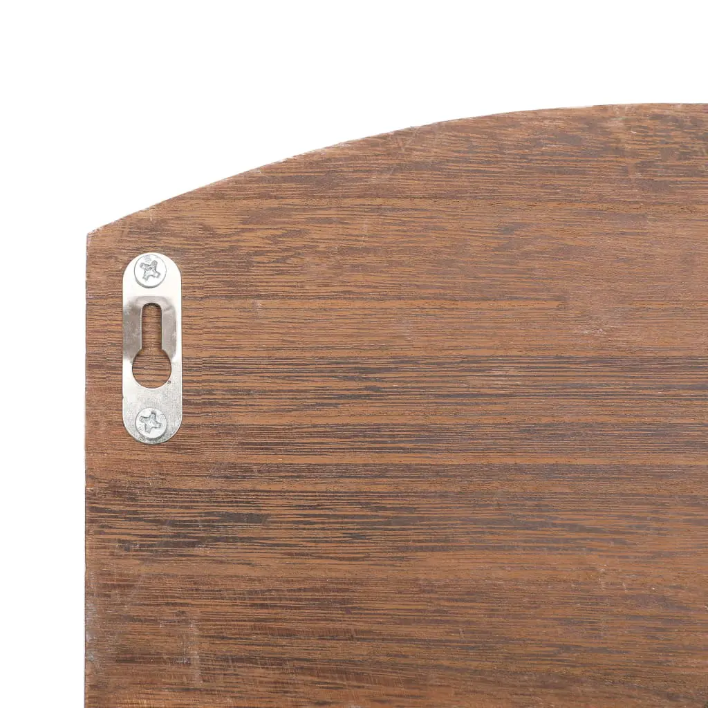 vidaXL Wall Mounted Coat Rack Brown 50x10x34 cm Wood