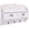 vidaXL Wall Mounted Coat Rack White 50x10x34 cm Wood vidaXL Wall Mounted Coat Rack White 50x10x34 cm Wood