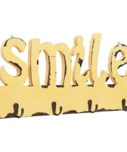 vidaXL Wall Mounted Coat Rack SMILE 50×23 cm