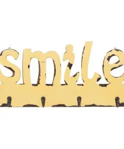 vidaXL Wall Mounted Coat Rack SMILE 50×23 cm