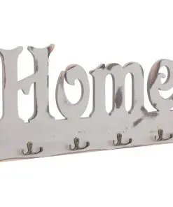 vidaXL Wall Mounted Coat Rack HOME 50×23 cm