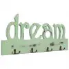 vidaXL Wall Mounted Coat Rack DREAM 50×23 cm