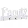 vidaXL Wall Mounted Coat Rack FAMILY 74×29.5 cm