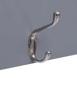 vidaXL Wall Mounted Coat Rack WELCOME Grey 74×29.5 cm
