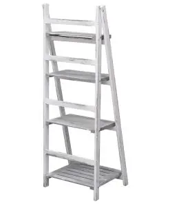 vidaXL 4-Tier Plant Stand Grey 43x33x113 cm Wood