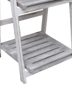 vidaXL 4-Tier Plant Stand Grey 43x33x113 cm Wood