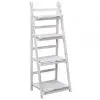 vidaXL 4-Tier Plant Stand White 43x33x113 cm Wood