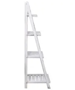 vidaXL 4-Tier Plant Stand White 43x33x113 cm Wood