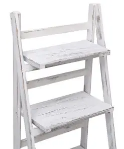 vidaXL 4-Tier Plant Stand White 43x33x113 cm Wood