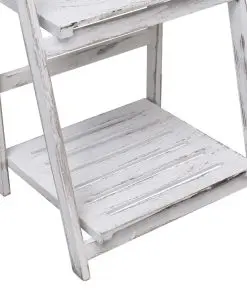 vidaXL 4-Tier Plant Stand White 43x33x113 cm Wood