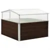 vidaXL Greenhouse Brown 100x100x85 cm Galvanised Steel