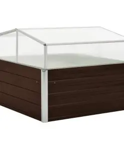 vidaXL Greenhouse Brown 100x100x85 cm Galvanised Steel