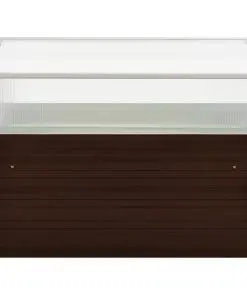 vidaXL Greenhouse Brown 100x100x85 cm Galvanised Steel