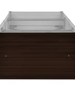 45714 vidaXL Garden Raised Bed Brown 240x80x45 cm Galvanised Steel