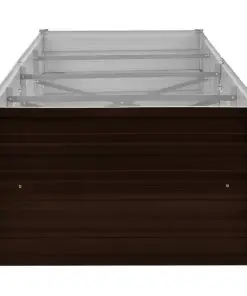 45716 vidaXL Garden Raised Bed Brown 320x80x45 cm Galvanised Steel