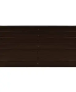 45717 vidaXL Garden Raised Bed Brown 160x40x77 cm Galvanised Steel