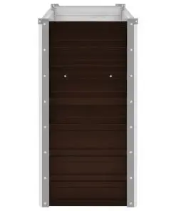 45717 vidaXL Garden Raised Bed Brown 160x40x77 cm Galvanised Steel