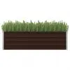 45718 vidaXL Garden Raised Bed Brown 160x40x45 cm Galvanised Steel