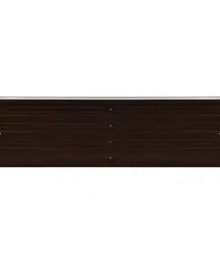 45718 vidaXL Garden Raised Bed Brown 160x40x45 cm Galvanised Steel