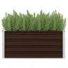 45720 vidaXL Garden Raised Bed Brown 100x40x45 cm Galvanised Steel 45720 vidaXL Garden Raised Bed Brown 100x40x45 cm Galvanised Steel