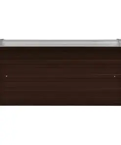 45720 vidaXL Garden Raised Bed Brown 100x40x45 cm Galvanised Steel
