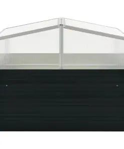 vidaXL Greenhouse Anthracite 100x100x77 cm Galvanised Steel