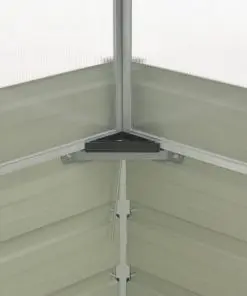 vidaXL Greenhouse Anthracite 100x100x77 cm Galvanised Steel