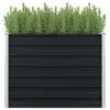 vidaXL Raised Garden Bed Anthracite 100x100x77 cm Galvanised Steel vidaXL Raised Garden Bed Anthracite 100x100x77 cm Galvanised Steel
