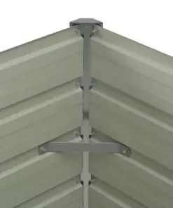 vidaXL Raised Garden Bed Anthracite 100x100x77 cm Galvanised Steel