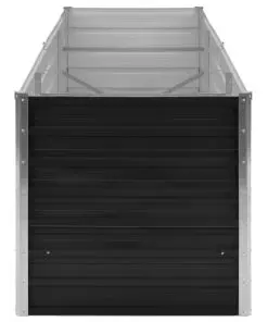 45726 vidaXL Garden Raised Bed Anthracite 240x80x77 cm Galvanised Steel