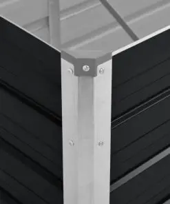 45727 vidaXL Garden Raised Bed Anthracite 240x80x45 cm Galvanised Steel
