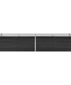 45727 vidaXL Garden Raised Bed Anthracite 240x80x45 cm Galvanised Steel