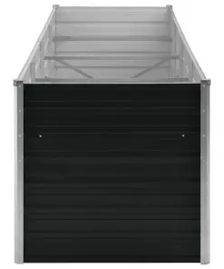 45728 vidaXL Garden Raised Bed Anthracite 320x80x77 cm Galvanised Steel